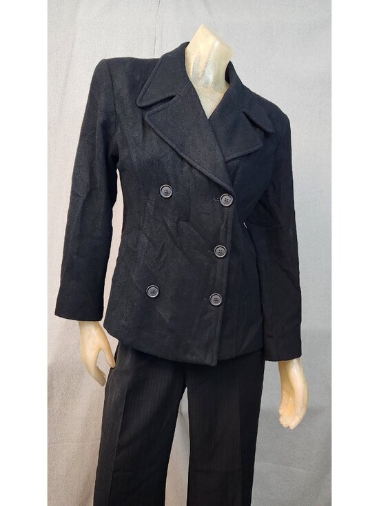 Finity Studio Jackets & Blazers - Finity Studio Solid Black Cashmere Wool Blend Jacket Winter Coat Petite 8P 8